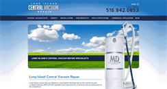 Desktop Screenshot of longislandcentralvacuumrepair.com